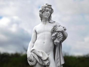 Bacchus - statue en pierre - 144 cm - blanc classique - romain