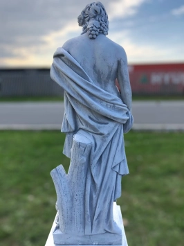 Bacchus - statue en pierre - 144 cm - blanc classique - romain