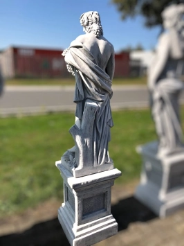 Bacchus - stenen beeld - 144 cm - klassiek wit - Romeins