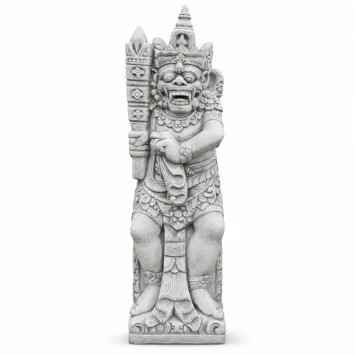 Tempelwachter - stenen beeld - 107 cm - Balinese krijger