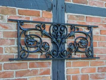 Garde-corps de balcon - noir - porte-fenêtre - clôture en fonte