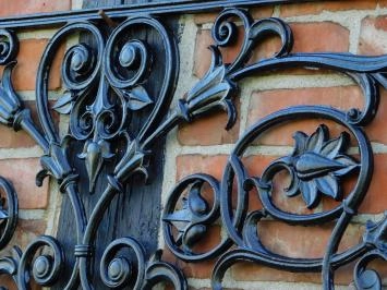 Garde-corps de balcon - noir - porte-fenêtre - clôture en fonte