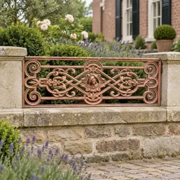 Garde-corps de balcon – garde-corps de fenêtre – 122 cm – classique – fonte