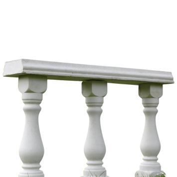 Set van 3 balusterpalen met venster – 60 cm – steen