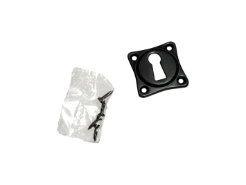 Rosace BB pour serrures - plaques de clé noires - fonte