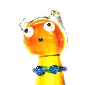 Statue Katze - 25 cm - Glastierstatue - Innenstatue