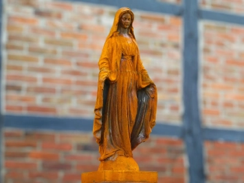 Maria auf Säule – Gartenfigur aus Gusseisen – 180 cm – exklusive Statue
