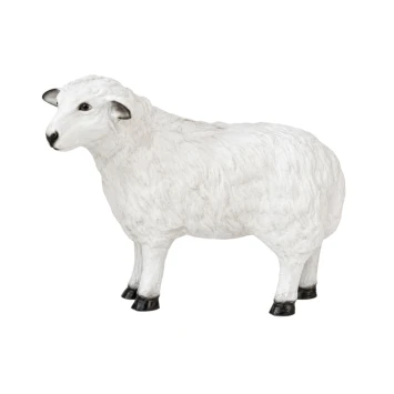 Beeld schaap – polystone – decoratief dierenbeeld – 45 cm