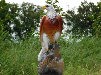 Aigle décoratif en polystone marron aux détails réalistes