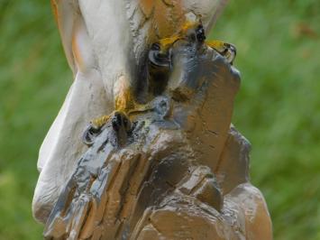 Dekorativer brauner Adler aus Polystone mit Details