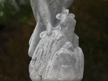 Adler auf Felsen aus Stein – Gartenfigur – 50 cm
