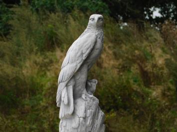 Statue de jardin aigle sur rocher en pierre – 50 cm