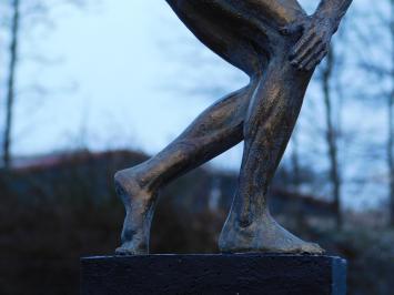 Beeld Diskobolus - 53 cm - bronskleurig - polystone