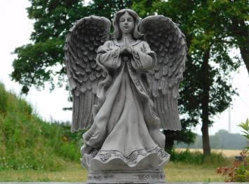 Skulptur „Betender Engel“ – 43 cm – Polystone