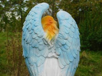 Engelsstatue in Farbe - 80 cm - Polystone