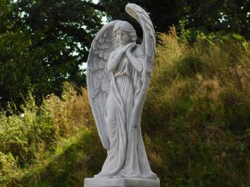Gartenfigur „Engel mit Flügeln“ – 80 cm – Stein