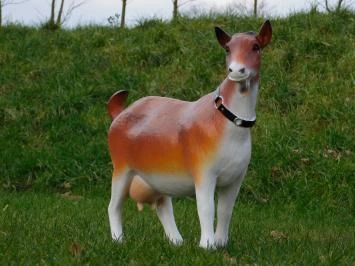 Chèvre - statue en polystone - 55 cm - en couleur et en détail