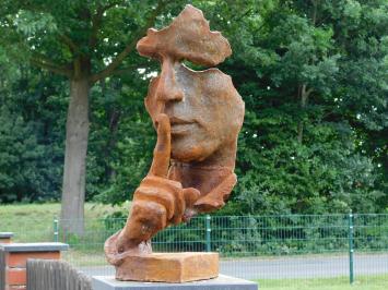 Der Flüsterer XL Statue – 58 cm – Gusseisen – rustikal