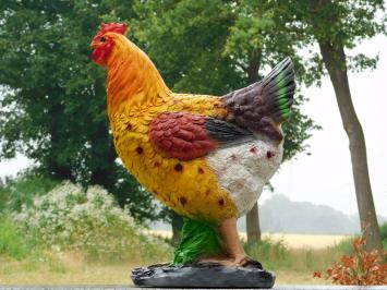 Dekorativer Hahn aus Polystone mit realistischen Details