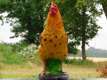 Coq décoratif en polystone aux détails réalistes