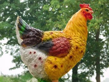 Tuinbeeld Haan van kunststof met realistische details