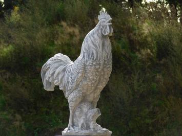 Gartenfigur „Hahn“ XL – 65 cm – Stein