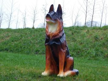 Schäferhund - Polystone Statue - Hund - 85 cm - in Farbe