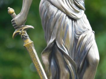Eenmalig: Beeld Vrouwe Justitia - 46 cm - Polystone in Brons