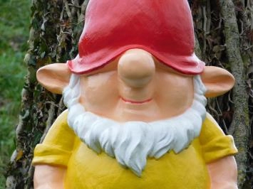 Kabouter - polystone beeld - 75 cm - geel