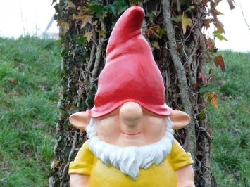 Kabouter - polystone beeld - 75 cm - geel