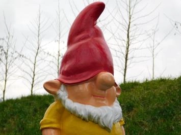 Kabouter - polystone beeld - 75 cm - geel