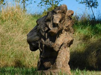 Beeld Leeuwenkop - 50 x 40 cm - Polystone 