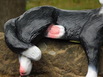 Beeld Liggende Poes - 33 cm - Polystone