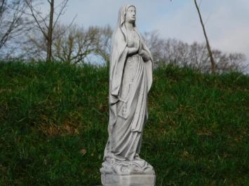 Marie en prière - statue en pierre - 54 cm - détaillée
