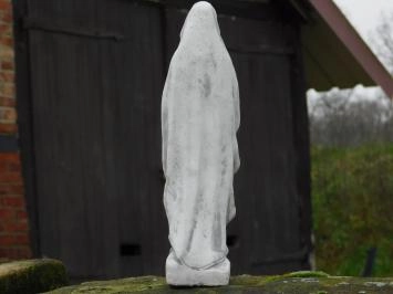 Marie - en prière - statue en pierre - 30 cm - blanc classique