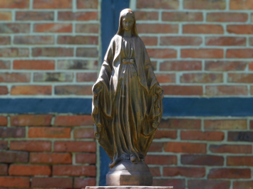 Beeld Maria - 93 cm - Steen in Oxide