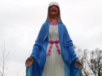 Maria - Polystone-Statue - 90 cm - in Farbe und Detail