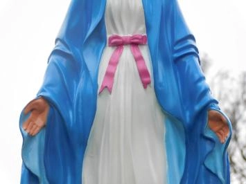 Maria - Polystone-Statue - 90 cm - in Farbe und Detail
