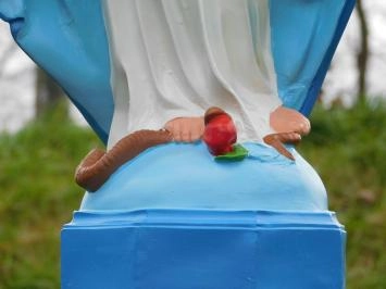 Maria - Polystone-Statue - 90 cm - in Farbe und Detail