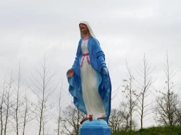 Maria - Polystone-Statue - 90 cm - in Farbe und Detail