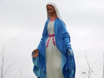Maria - Polystone-Statue - 90 cm - in Farbe und Detail