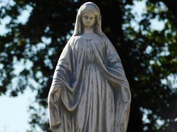 Stenen Mariabeeld – klassiek religieus tuinbeeld – 62 cm