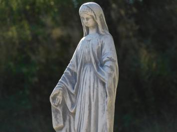 Marienfigur aus Stein – klassische Gartenstatue – 62 cm