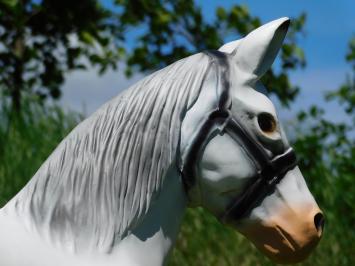 Statue de cheval blanc – polystone – 75 cm – décoration élégante
