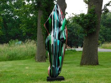 XL Paardenhoofd Kunstbeeld op Voet – 152 cm – Polystone – Modern Design