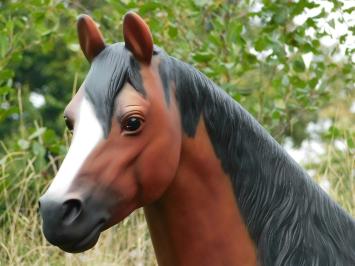 Cheval - Statue XXL - 190 x 220 cm - Décoration polystone