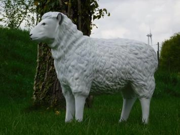 Mouton - statue en polystone - 80 cm - couleur blanche - avec détails