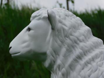 Mouton - statue en polystone - 80 cm - couleur blanche - avec détails