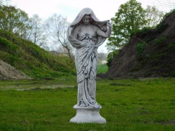 Statue Frau mit Gewand - 80 cm - Stein