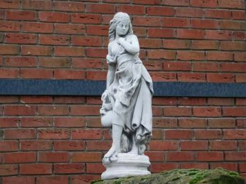 Femme à la cruche - statue en pierre - 68 cm - détaillée